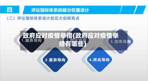 政府应对疫情举措(政府应对疫情举措有哪些)