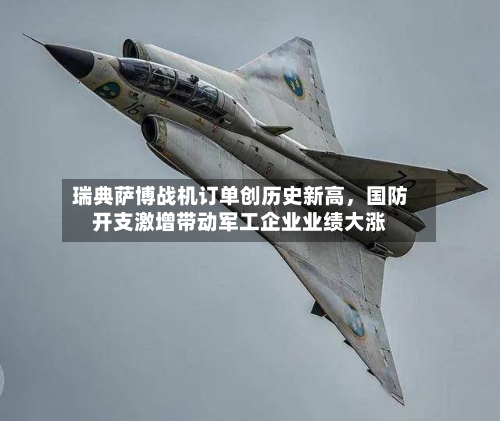 瑞典萨博战机订单创历史新高，国防开支激增带动军工企业业绩大涨