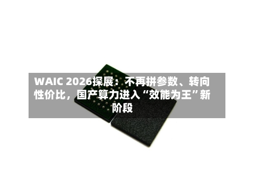 WAIC 2026探展：不再拼参数、转向性价比，国产算力进入“效能为王	”新阶段-第2张图片