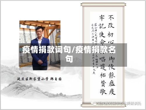 疫情捐款词句/疫情捐款名句