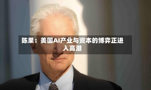 陈果：美国AI产业与资本的博弈正进入高潮-第2张图片