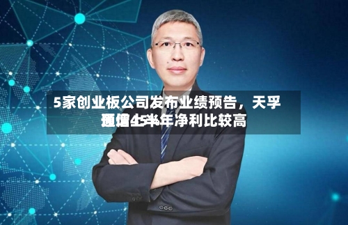 5家创业板公司发布业绩预告，天孚通信上半年净利比较高预增45%