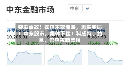 突发事故！霍尔木兹海峡，再生变局！中东股市，集体下挫！科威特、约旦、巴林拉响警报