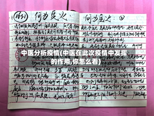 中医分析疫情(中医在此次疫情中发挥的作用,你怎么看)-第3张图片
