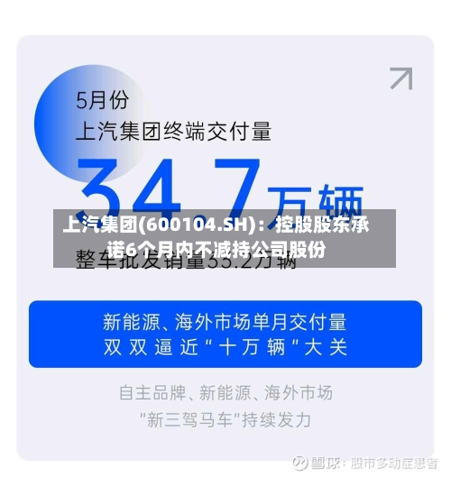 上汽集团(600104.SH):控股股东承诺6个月内不减持公司股份-第3张图片