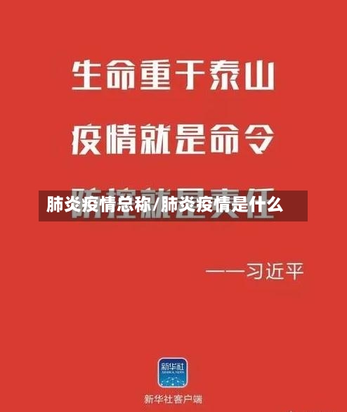肺炎疫情总称/肺炎疫情是什么-第2张图片