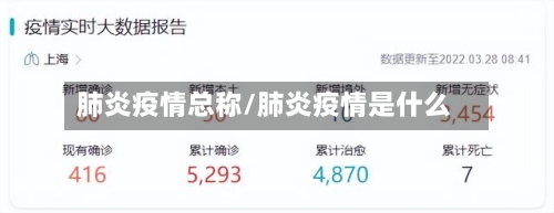 肺炎疫情总称/肺炎疫情是什么-第3张图片