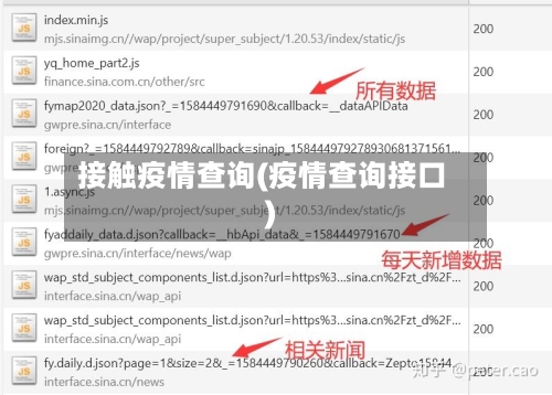 接触疫情查询(疫情查询接口)-第2张图片