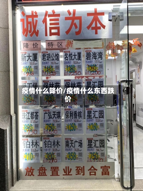 疫情什么降价/疫情什么东西跌价