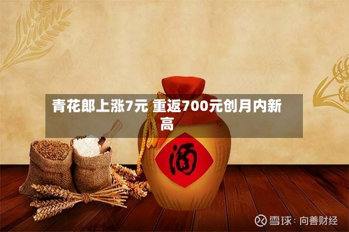 青花郎上涨7元 重返700元创月内新高