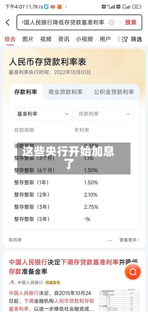 这些央行开始加息了
