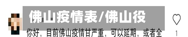 佛山疫情表/佛山役情