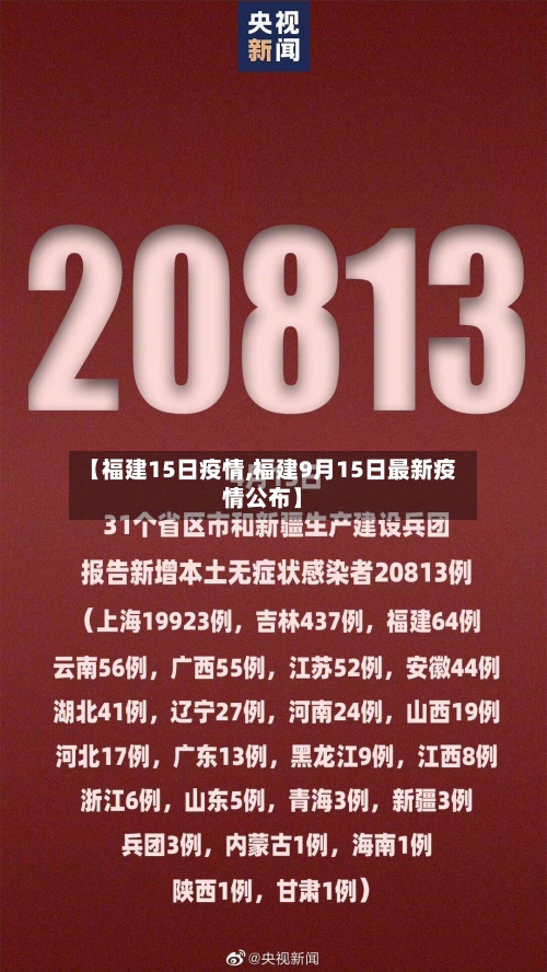 【福建15日疫情,福建9月15日最新疫情公布】