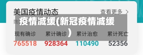 疫情减缓(新冠疫情减缓)-第2张图片