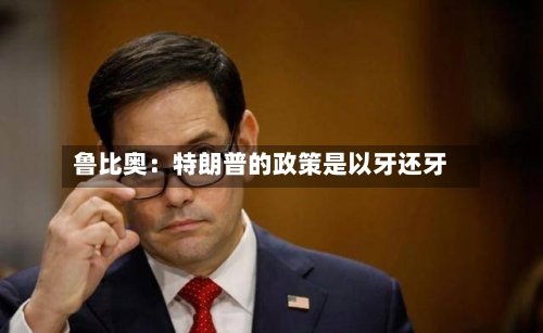 鲁比奥:特朗普的政策是以牙还牙-第3张图片