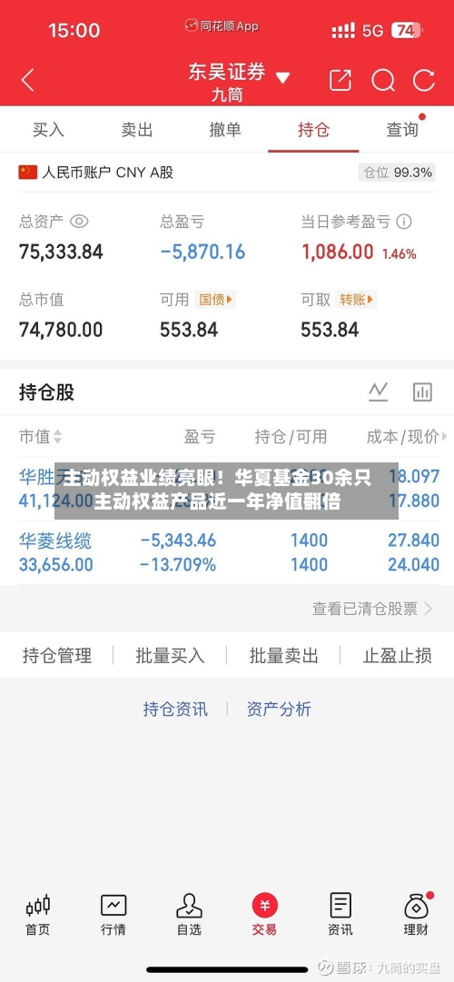 主动权益业绩亮眼！华夏基金30余只主动权益产品近一年净值翻倍-第2张图片
