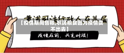 【疫情期间售粮,农民粮食因为疫情卖不出去】-第2张图片
