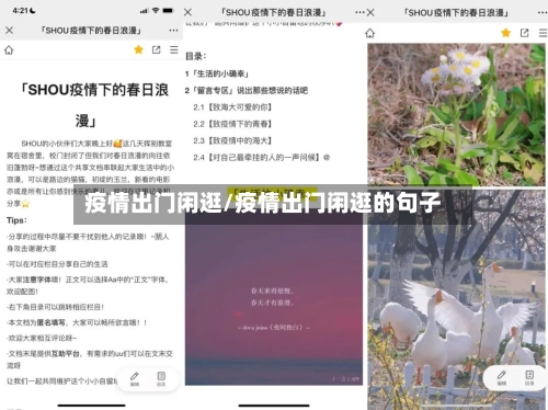 疫情出门闲逛/疫情出门闲逛的句子-第2张图片