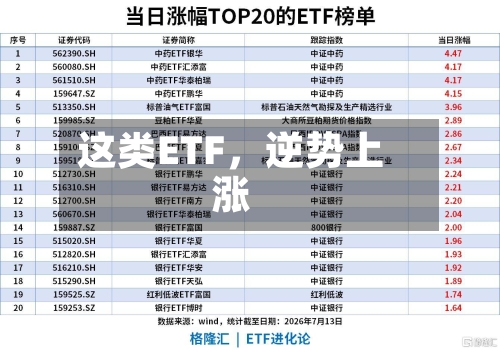 这类ETF	，逆势上涨-第3张图片