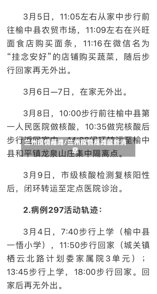 兰州疫情雁滩/兰州疫情雁滩最新消息