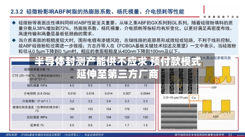 半导体封测产能供不应求 预付款模式延伸至第三方厂商-第2张图片