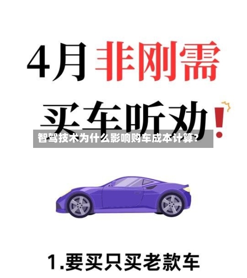 智驾技术为什么影响购车成本计算？
