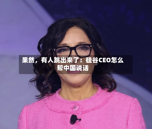 果然	，有人跳出来了：硅谷CEO怎么帮中国说话-第2张图片