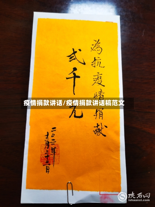 疫情捐款讲话/疫情捐款讲话稿范文