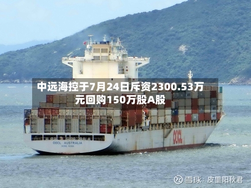 中远海控于7月24日斥资2300.53万元回购150万股A股