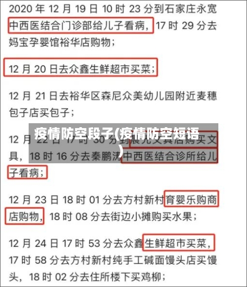 疫情防空段子(疫情防空短语)