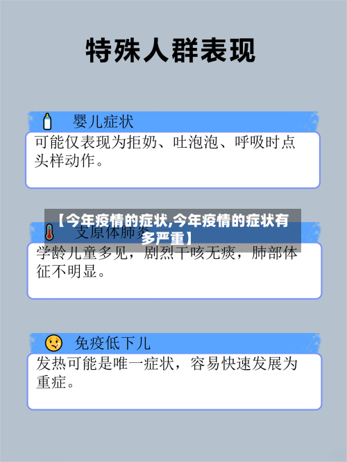 【今年疫情的症状,今年疫情的症状有多严重】