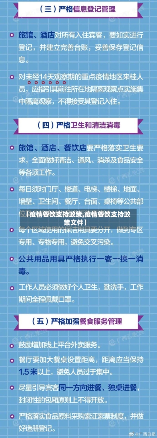 【疫情餐饮支持政策,疫情餐饮支持政策文件】