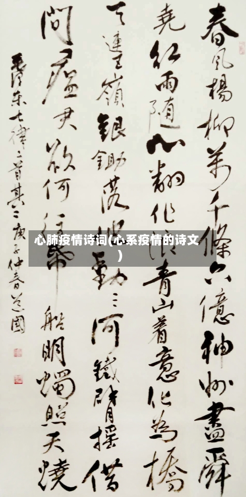 心肺疫情诗词(心系疫情的诗文)-第2张图片