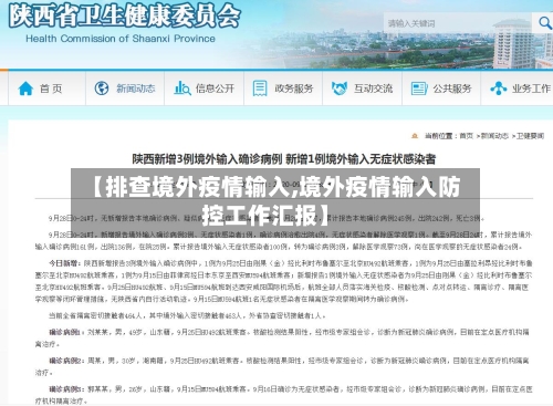 【排查境外疫情输入,境外疫情输入防控工作汇报】-第3张图片