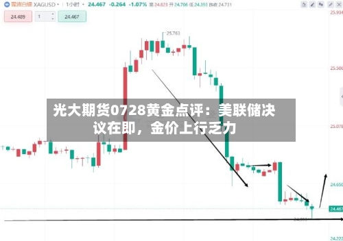 光大期货0728黄金点评：美联储决议在即，金价上行乏力-第2张图片