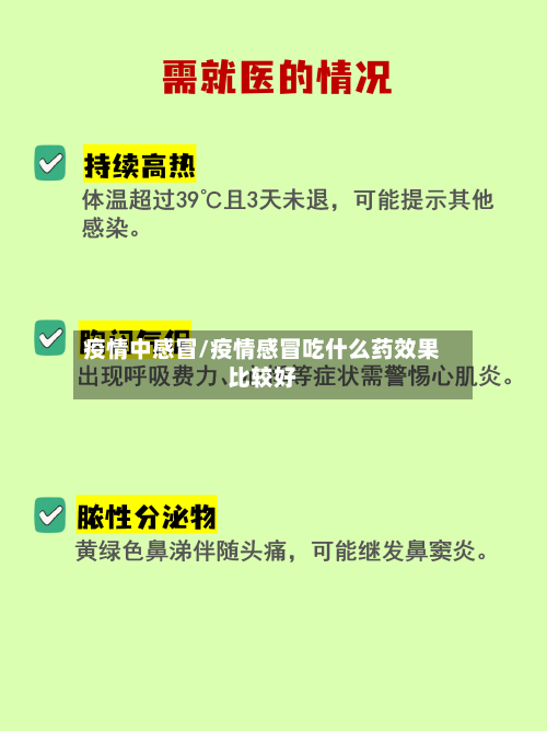 疫情中感冒/疫情感冒吃什么药效果比较好-第2张图片