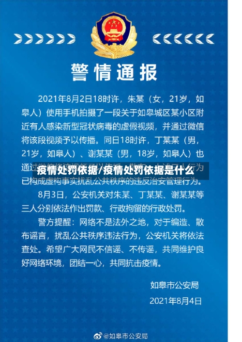 疫情处罚依据/疫情处罚依据是什么-第3张图片