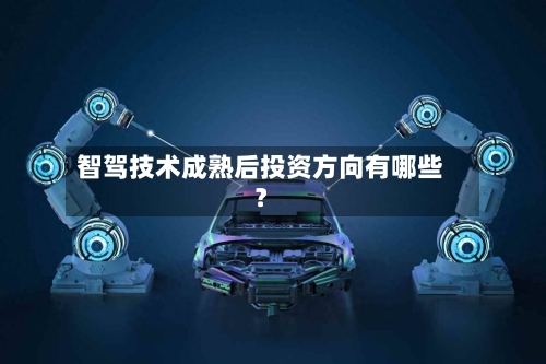 智驾技术成熟后投资方向有哪些?-第3张图片