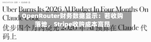 OpenRouter财务数据显示：若收购落地，Stripe收购成本高昂-第2张图片