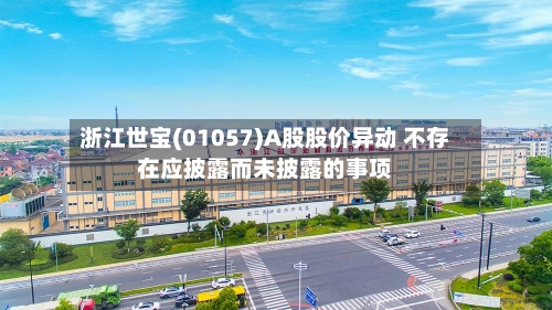 浙江世宝(01057)A股股价异动 不存在应披露而未披露的事项