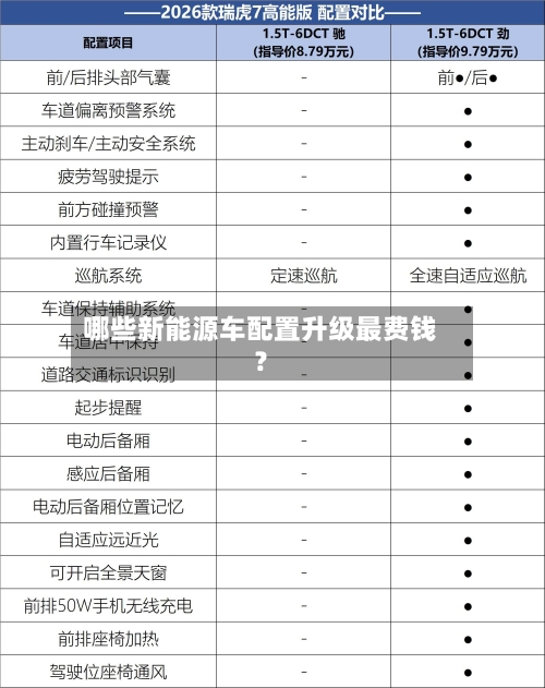 哪些新能源车配置升级最费钱?-第2张图片