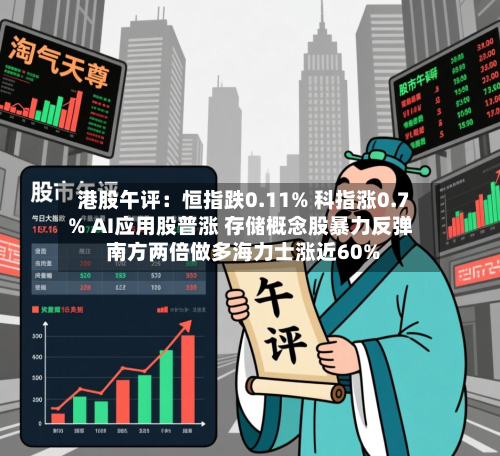 港股午评：恒指跌0.11% 科指涨0.7% AI应用股普涨 存储概念股暴力反弹 南方两倍做多海力士涨近60%-第2张图片