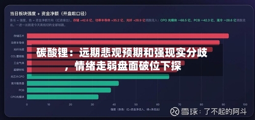 碳酸锂：远期悲观预期和强现实分歧，情绪走弱盘面破位下探
