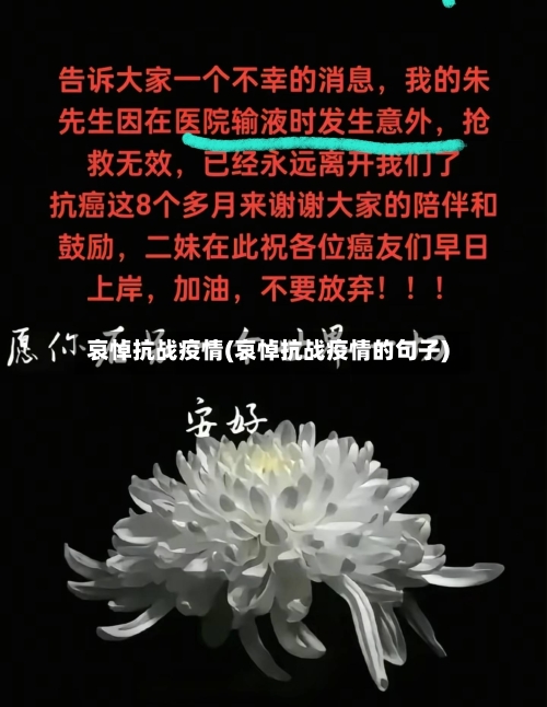 哀悼抗战疫情(哀悼抗战疫情的句子)-第3张图片