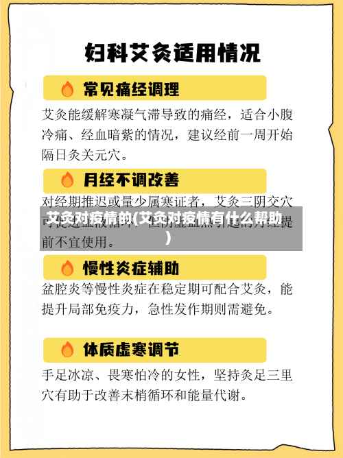 艾灸对疫情的(艾灸对疫情有什么帮助)