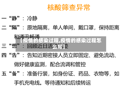 【疫情的感染过程,疫情的感染过程怎么写】