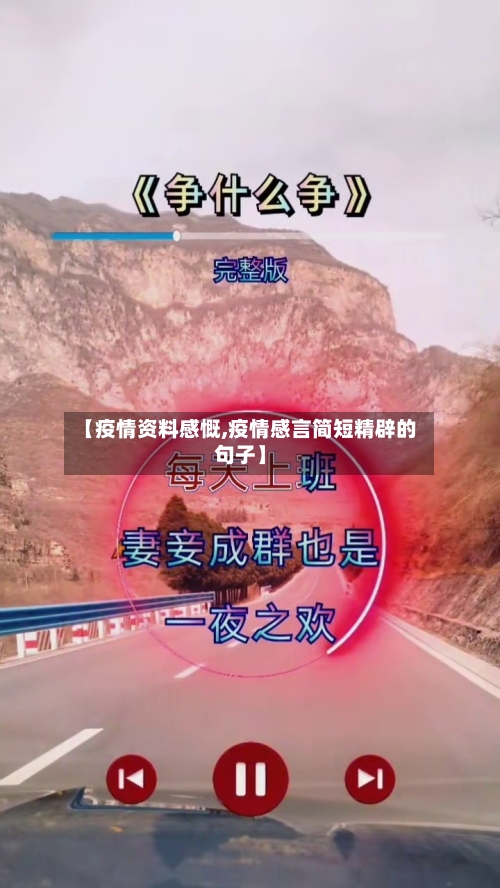 【疫情资料感慨,疫情感言简短精辟的句子】