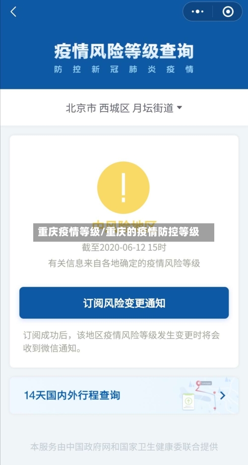 重庆疫情等级/重庆的疫情防控等级-第2张图片