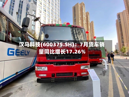汉马科技(600375.SH)：7月货车销量同比增长17.26%-第2张图片
