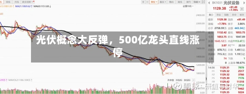 光伏概念大反弹，500亿龙头直线涨停-第2张图片
